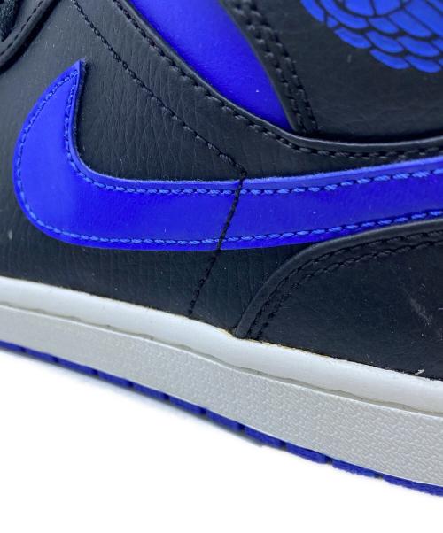 NIKE（ナイキ）NIKE (ナイキ) AIR JORDAN 1 MID ブルー×ブラック サイズ:27の古着・服飾アイテム