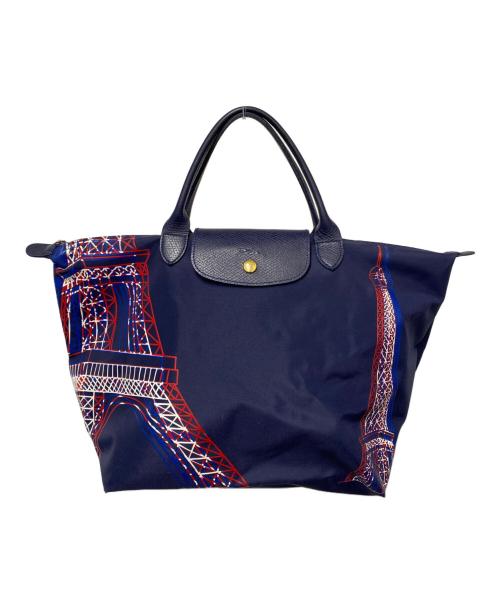 LONGCHAMP（ロンシャン）LONGCHAMP (ロンシャン) LONGCHAMP　トートバッグ ネイビーの古着・服飾アイテム
