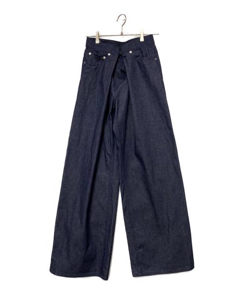 JOHN LAWRENCE SULLIVAN（ジョン ローレンス サリバン）JOHN LAWRENCE SULLIVAN (ジョン ローレンス サリバン) ワイドデニムパンツ ブルー サイズ:Sの古着・服飾アイテム