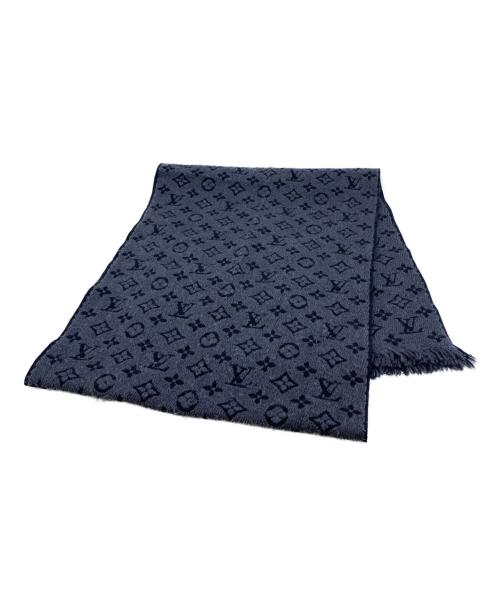 LOUIS VUITTON（ルイ ヴィトン）LOUIS VUITTON (ルイ ヴィトン) LOUIS VUITTON　モノグラム クラシック　マフラー ブラックの古着・服飾アイテム