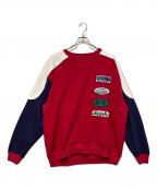 SHIDENシデン）の古着「MOTOR CYCLE SWEAT SHIRT」｜レッド