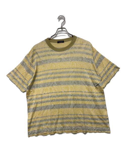 Christian Dior MONSIEUR（クリスチャンディオールムッシュ）Christian Dior MONSIEUR (クリスチャンディオールムッシュ) 半袖Tシャツ イエロー×グレー サイズ:Lの古着・服飾アイテム