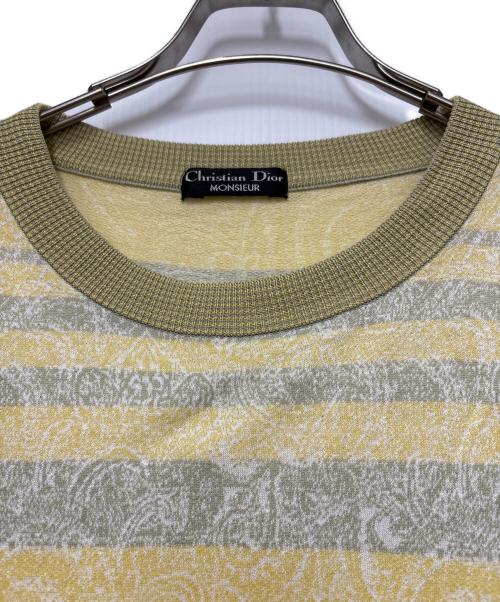 Christian Dior MONSIEUR（クリスチャンディオールムッシュ）Christian Dior MONSIEUR (クリスチャンディオールムッシュ) 半袖Tシャツ イエロー×グレー サイズ:Lの古着・服飾アイテム