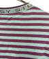 中古・古着 stussy (ステューシー) ボーダーカットソー パープル×グリーン サイズ:M：5000円