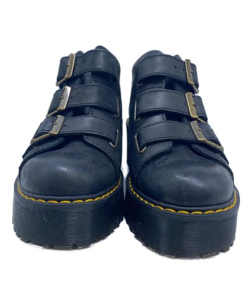Dr.Martens（ドクターマーチン）Dr.Martens (ドクターマーチン) 3ストラップ厚底ブーツ ブラック サイズ:23㎝の古着・服飾アイテム