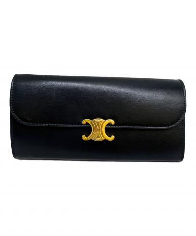 中古・古着通販】CELINE (セリーヌ) ラージフラップウォレット