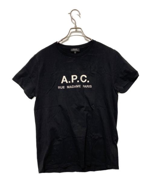 A.P.C.（アーペーセー）A.P.C. (アーペーセー) A.P.C.　半袖カットソー ブラック サイズ:Lの古着・服飾アイテム