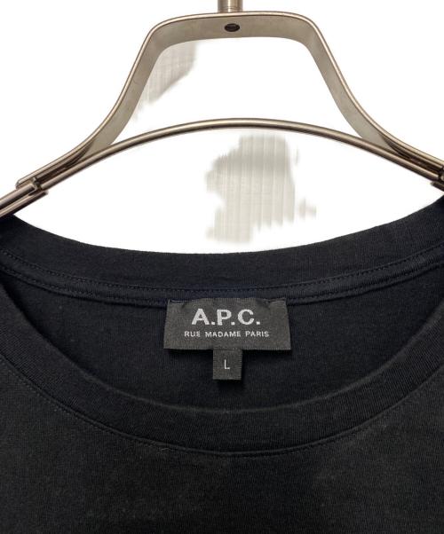 A.P.C.（アーペーセー）A.P.C. (アーペーセー) A.P.C.　半袖カットソー ブラック サイズ:Lの古着・服飾アイテム