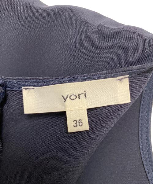 YORI（ヨリ）yori (ヨリ) チュニック ネイビー サイズ:36の古着・服飾アイテム