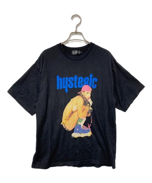 Hysteric Glamour（ヒステリックグラマー）Hysteric Glamour (ヒステリックグラマー) PLAY BOY (プレイボーイ) 半袖カットソー ブラック サイズ:Lの古着・服飾アイテム