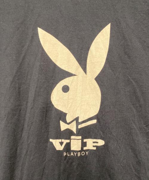Hysteric Glamour（ヒステリックグラマー）Hysteric Glamour (ヒステリックグラマー) PLAY BOY (プレイボーイ) 半袖カットソー ブラック サイズ:Lの古着・服飾アイテム