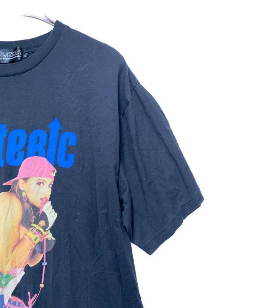Hysteric Glamour（ヒステリックグラマー）Hysteric Glamour (ヒステリックグラマー) PLAY BOY (プレイボーイ) 半袖カットソー ブラック サイズ:Lの古着・服飾アイテム
