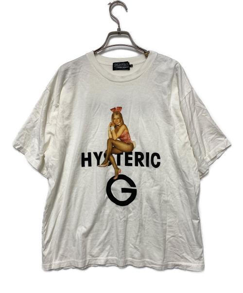 Hysteric Glamour（ヒステリックグラマー）Hysteric Glamour (ヒステリックグラマー) PLAY BOY (プレイボーイ) 半袖カットソー ホワイト サイズ:Lの古着・服飾アイテム