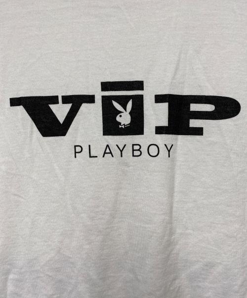 Hysteric Glamour（ヒステリックグラマー）Hysteric Glamour (ヒステリックグラマー) PLAY BOY (プレイボーイ) 半袖カットソー ホワイト サイズ:Lの古着・服飾アイテム