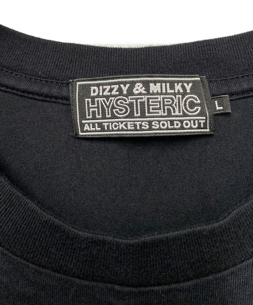 Hysteric Glamour（ヒステリックグラマー）Hysteric Glamour (ヒステリックグラマー) 半袖カットソー ブラック サイズ:Lの古着・服飾アイテム