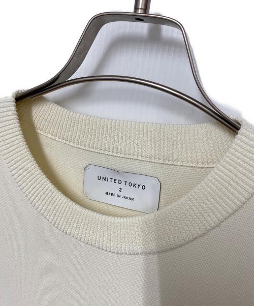 UNITED TOKYO（ユナイテッドトーキョー）UNITED TOKYO (ユナイテッドトーキョー) UNITED TOKYO　半袖カットソー アイボリー サイズ:SIZE 2の古着・服飾アイテム