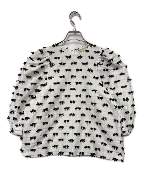 UNITED ARROWS TOKYO（ユナイテッドアローズトウキョウ）UNITED ARROWS TOKYO (ユナイテッドアローズトウキョウ) 半袖カットソー ブラック×ホワイト サイズ:SIZE 36の古着・服飾アイテム