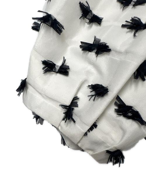 UNITED ARROWS TOKYO（ユナイテッドアローズトウキョウ）UNITED ARROWS TOKYO (ユナイテッドアローズトウキョウ) 半袖カットソー ブラック×ホワイト サイズ:SIZE 36の古着・服飾アイテム