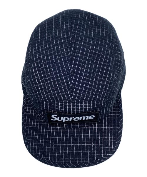 SUPREME（シュプリーム）Supreme (シュプリーム) REFLECTIVE RIPSTOP CAMP CAP ブラック×ホワイトの古着・服飾アイテム