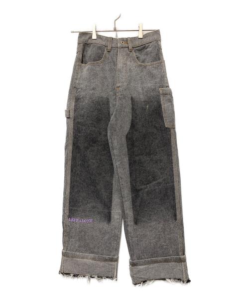 Left Alone（レフトアローン）Left Alone (レフトアローン) PEEL OFF DENIM PANTS グレー サイズ:不明の古着・服飾アイテム