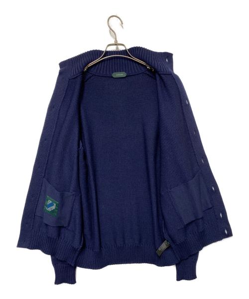 Zanone（ザノーネ）Zanone (ザノーネ) ウールソリッドスタンドカラーニットカーディガン ネイビー サイズ:52の古着・服飾アイテム