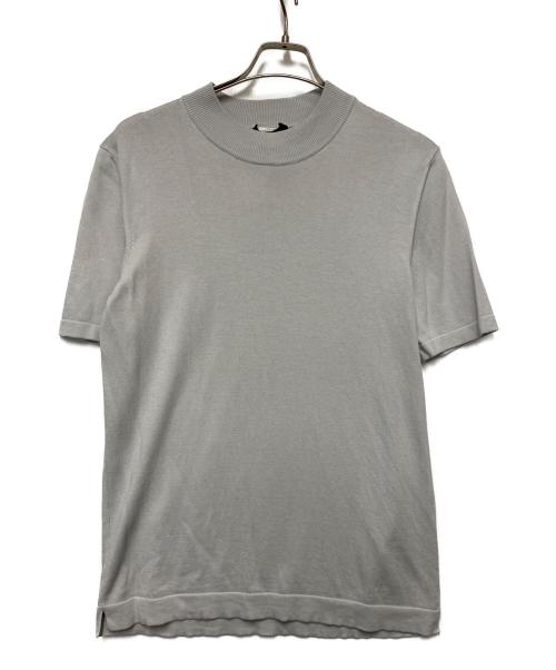 GRAN SASSO（グランサッソ）GRAN SASSO (グランサッソ) GRAN SASSO　12ゲージソフトコットンS/Sモックネックニット グレー サイズ:SIZE48の古着・服飾アイテム