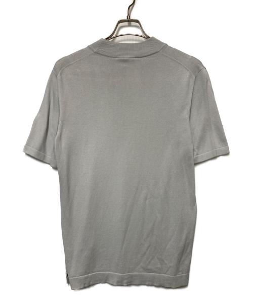 GRAN SASSO（グランサッソ）GRAN SASSO (グランサッソ) GRAN SASSO　12ゲージソフトコットンS/Sモックネックニット グレー サイズ:SIZE48の古着・服飾アイテム