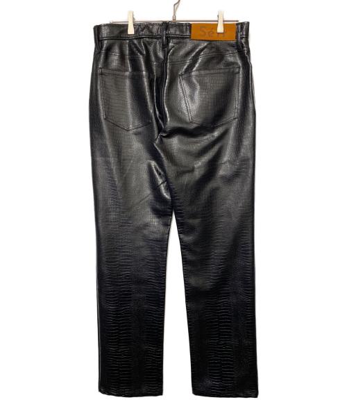 Sefr（セファ）Sefr (セファ) Sefr　レザーパンツ ブラック サイズ:W30（76cm）の古着・服飾アイテム