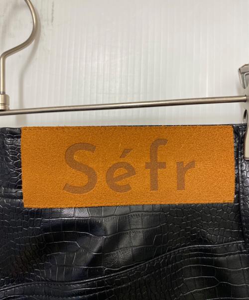 Sefr（セファ）Sefr (セファ) Sefr　レザーパンツ ブラック サイズ:W30（76cm）の古着・服飾アイテム