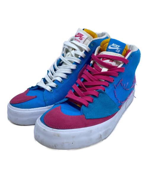NIKE（ナイキ）NIKE (ナイキ) ハイカットスニーカー ブルー×ピンク サイズ:28cmの古着・服飾アイテム