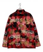BILLIONAIRE BOYS CLUBビリオネアボーイズクラブ）の古着「ネルシャツ」｜レッド