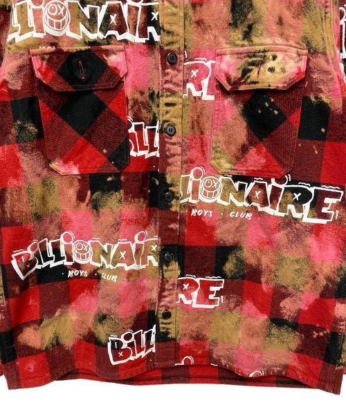 BILLIONAIRE BOYS CLUB（ビリオネアボーイズクラブ）BILLIONAIRE BOYS CLUB (ビリオネアボーイズクラブ) ネルシャツ レッド サイズ:Lの古着・服飾アイテム