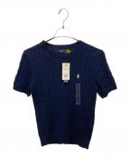 POLO RALPH LAURENポロ・ラルフローレン）の古着「POLO RALPH LAUREN　厚手ニット」｜ネイビー