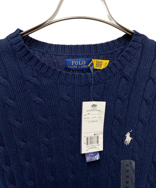 POLO RALPH LAUREN（ポロ・ラルフローレン）POLO RALPH LAUREN (ポロ・ラルフローレン) POLO RALPH LAUREN　厚手ニット ネイビー サイズ:M 未使用品の古着・服飾アイテム