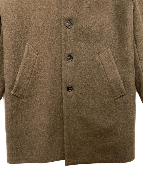 NANO BASE（ナノベース）nano BASE (ナノベース) ステンカラーコート ブラウン サイズ:Mの古着・服飾アイテム