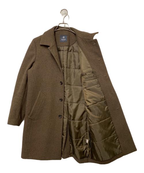 NANO BASE（ナノベース）nano BASE (ナノベース) ステンカラーコート ブラウン サイズ:Mの古着・服飾アイテム