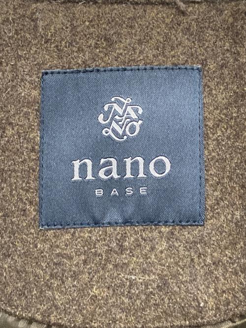 NANO BASE（ナノベース）nano BASE (ナノベース) ステンカラーコート ブラウン サイズ:Mの古着・服飾アイテム