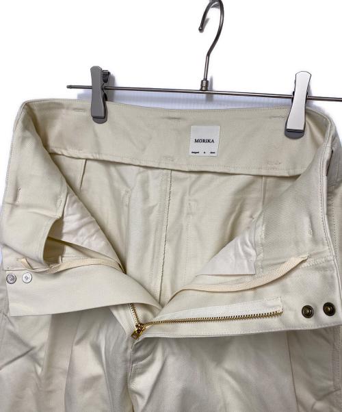 MORIKA（モリカ）MORIKA (モリカ) MORIKA ペグトップ トラウザーズ アイボリー サイズ:SIZE38（Mサイズ相当）の古着・服飾アイテム