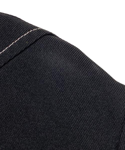 BLACK COMME des GARCONS（ブラックコムデギャルソン）BLACK COMME des GARCONS (ブラックコムデギャルソン) アシンメトリージャケット ブラック サイズ:Lの古着・服飾アイテム