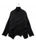 BLACK COMME des GARCONS（ブラックコムデギャルソン）の古着「アシンメトリージャケット」｜ブラック