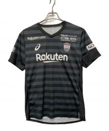 ヴィッセル神戸×asics（ヴィッセルコウベ×アシックス）の古着「サッカーユニフォーム　ヴィッセル神戸　背番号8 イニエスタ」｜ブラック