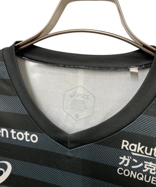 ヴィッセル神戸（ヴィッセルコウベ）ヴィッセル神戸 (ヴィッセルコウベ) asics (アシックス) サッカーユニフォーム　ヴィッセル神戸　背番号8 イニエスタ ブラック サイズ:Lの古着・服飾アイテム