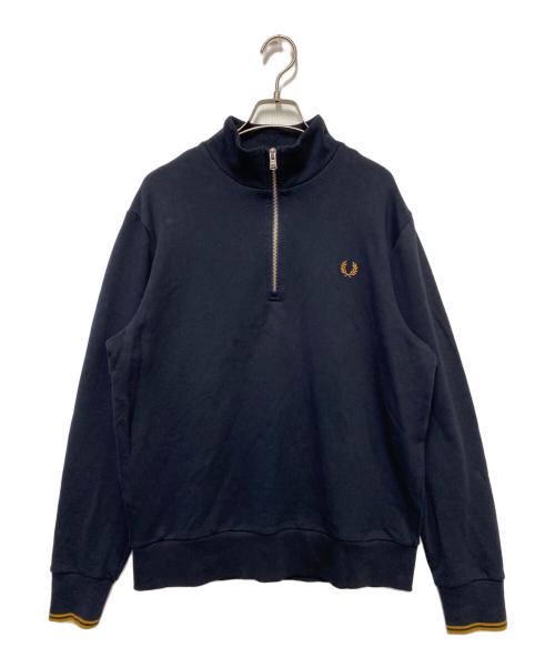 FRED PERRY（フレッドペリー）FRED PERRY (フレッドペリー) FRED PERRY　ハーフジップスウェット ネイビー サイズ:Lの古着・服飾アイテム