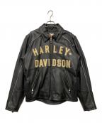 HARLEY-DAVIDSONハーレーダビッドソン）の古着「レザージャケット」｜ブラック