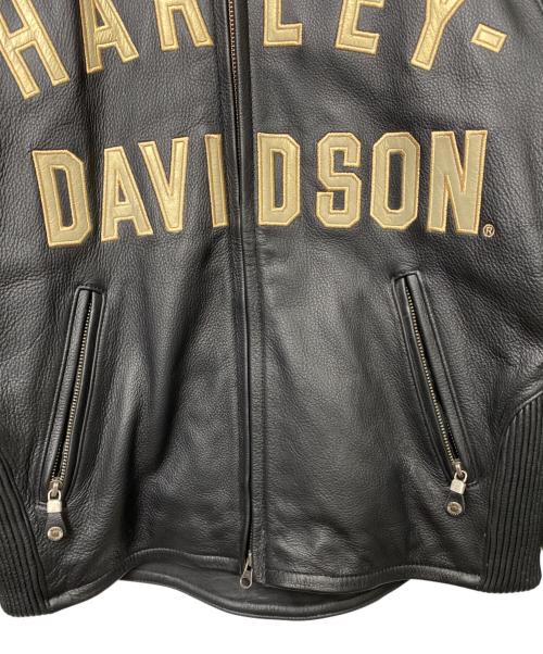 HARLEY-DAVIDSON（ハーレーダビッドソン）HARLEY-DAVIDSON (ハーレーダビッドソン) レザージャケット ブラック サイズ:Sの古着・服飾アイテム