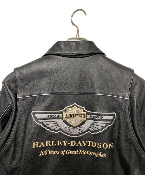 HARLEY-DAVIDSON（ハーレーダビッドソン）HARLEY-DAVIDSON (ハーレーダビッドソン) レザージャケット ブラック サイズ:Sの古着・服飾アイテム