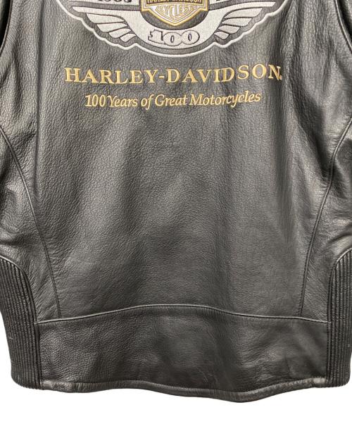 HARLEY-DAVIDSON（ハーレーダビッドソン）HARLEY-DAVIDSON (ハーレーダビッドソン) レザージャケット ブラック サイズ:Sの古着・服飾アイテム