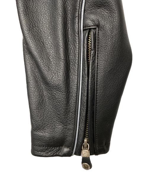 HARLEY-DAVIDSON（ハーレーダビッドソン）HARLEY-DAVIDSON (ハーレーダビッドソン) レザージャケット ブラック サイズ:Sの古着・服飾アイテム