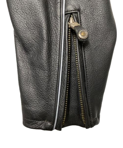 HARLEY-DAVIDSON（ハーレーダビッドソン）HARLEY-DAVIDSON (ハーレーダビッドソン) レザージャケット ブラック サイズ:Sの古着・服飾アイテム