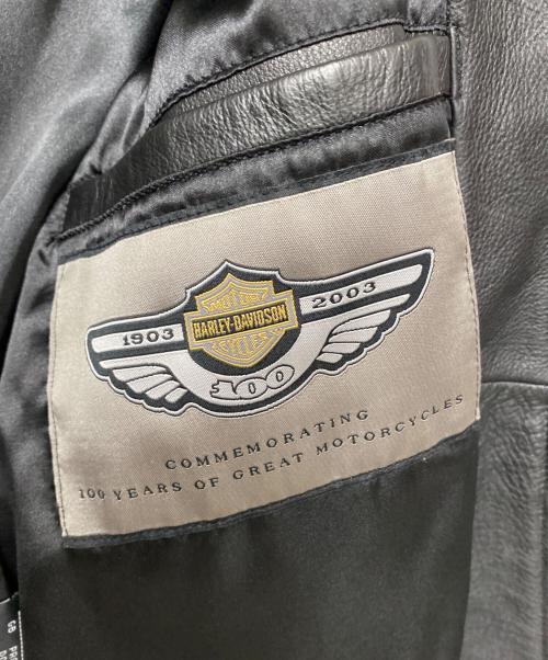 HARLEY-DAVIDSON（ハーレーダビッドソン）HARLEY-DAVIDSON (ハーレーダビッドソン) レザージャケット ブラック サイズ:Sの古着・服飾アイテム